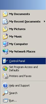 control panel