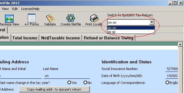 switch to spouse return