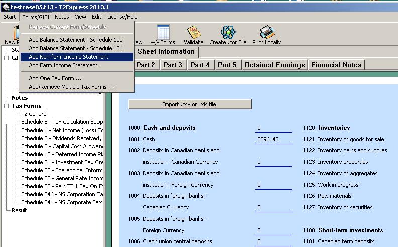 form menu add sch125