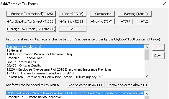 mytaxexpress and t2express how to add form t2125 t2091 or t776 etc what is considered a liability on balance sheet